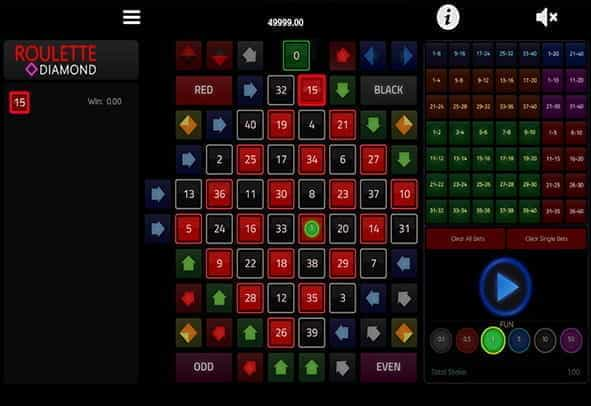 Free demo of Roulette Diamond